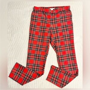 H&M Red Plaid Pants